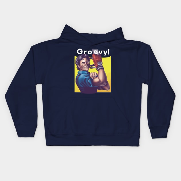 Groovy Kids Hoodie by KindaCreative